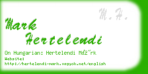 mark hertelendi business card